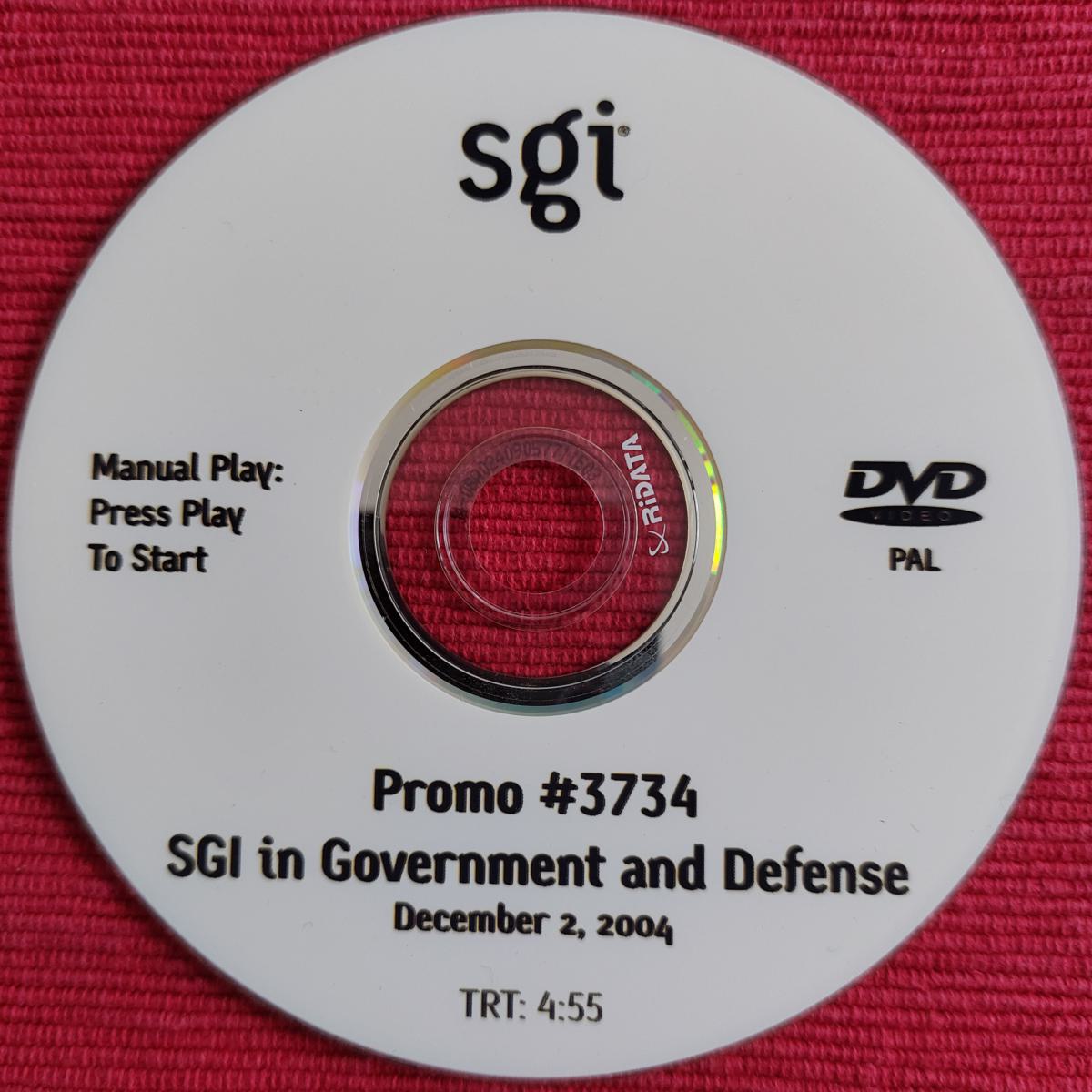 SGI Government and Defense CD